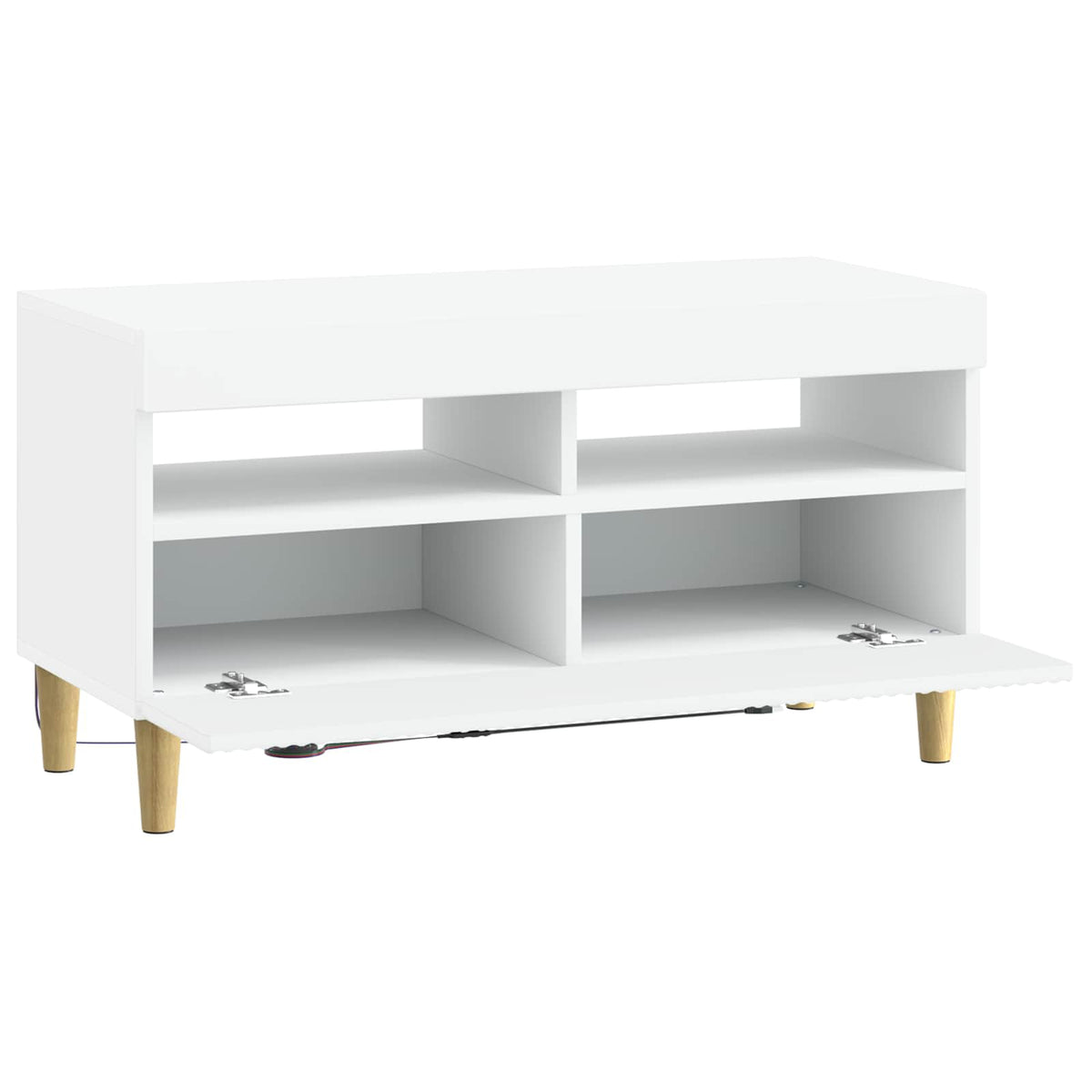 LED-TV-Schrank Weiß Holzwerkstoff