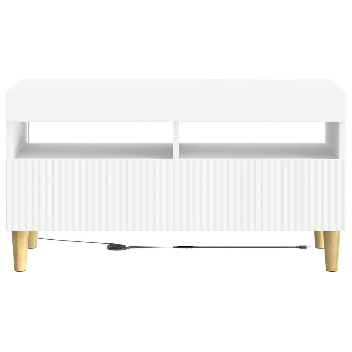 LED-TV-Schrank Weiß Holzwerkstoff