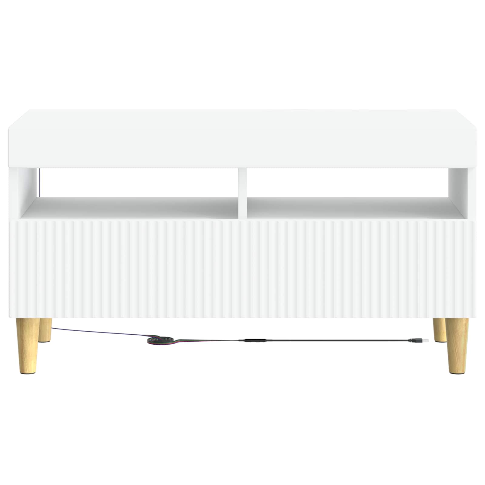 LED-TV-Schrank Weiß Holzwerkstoff