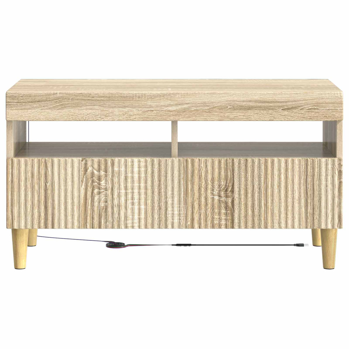 LED-TV-Schrank Sonoma-Eiche Holzwerkstoff