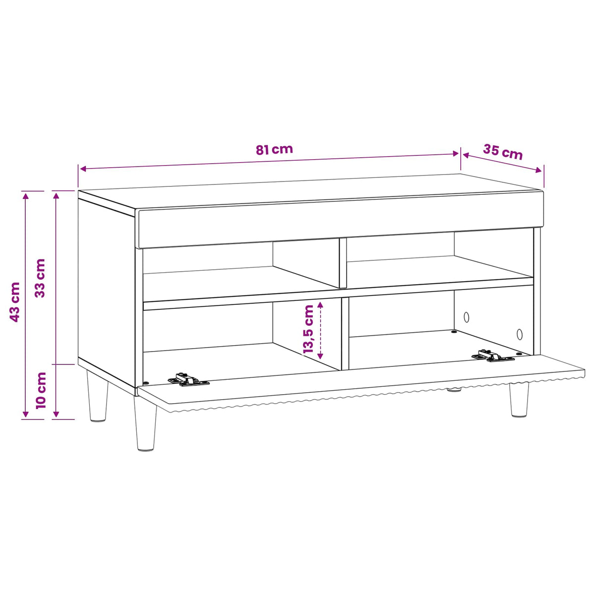 LED-TV-Schrank Sonoma-Eiche Holzwerkstoff