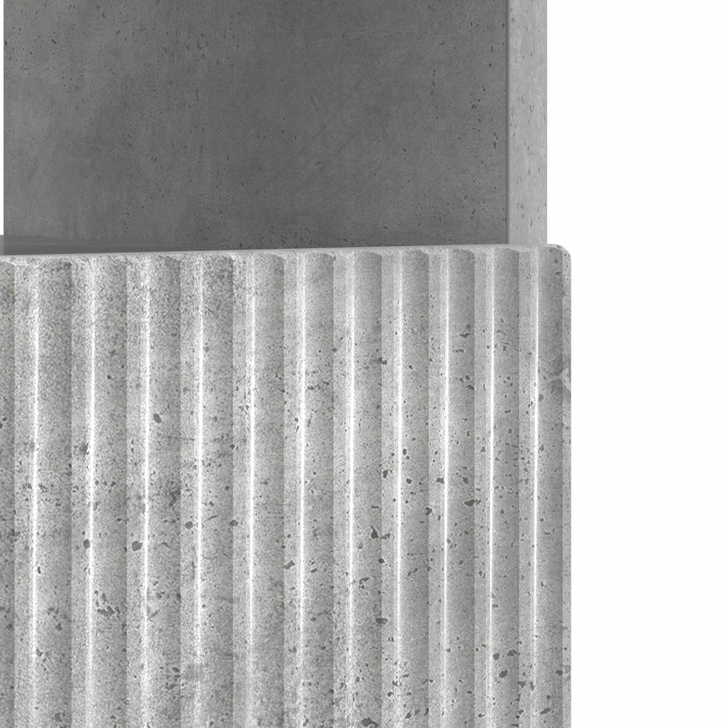 LED-TV-Schrank Betongrau Holzwerkstoff