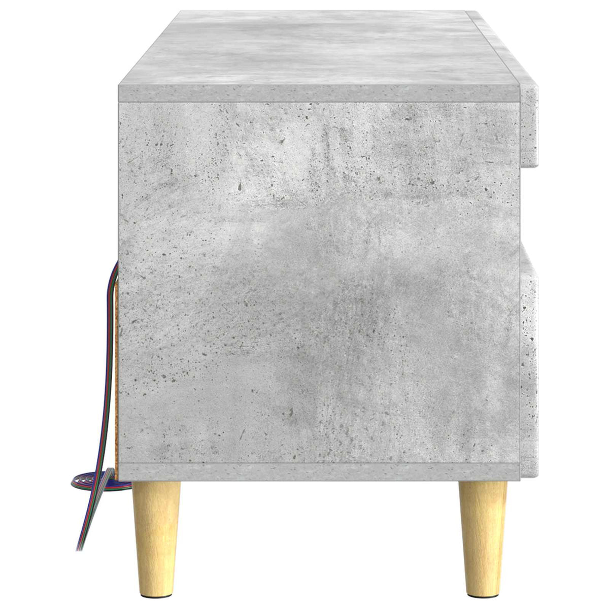 LED-TV-Schrank Betongrau Holzwerkstoff