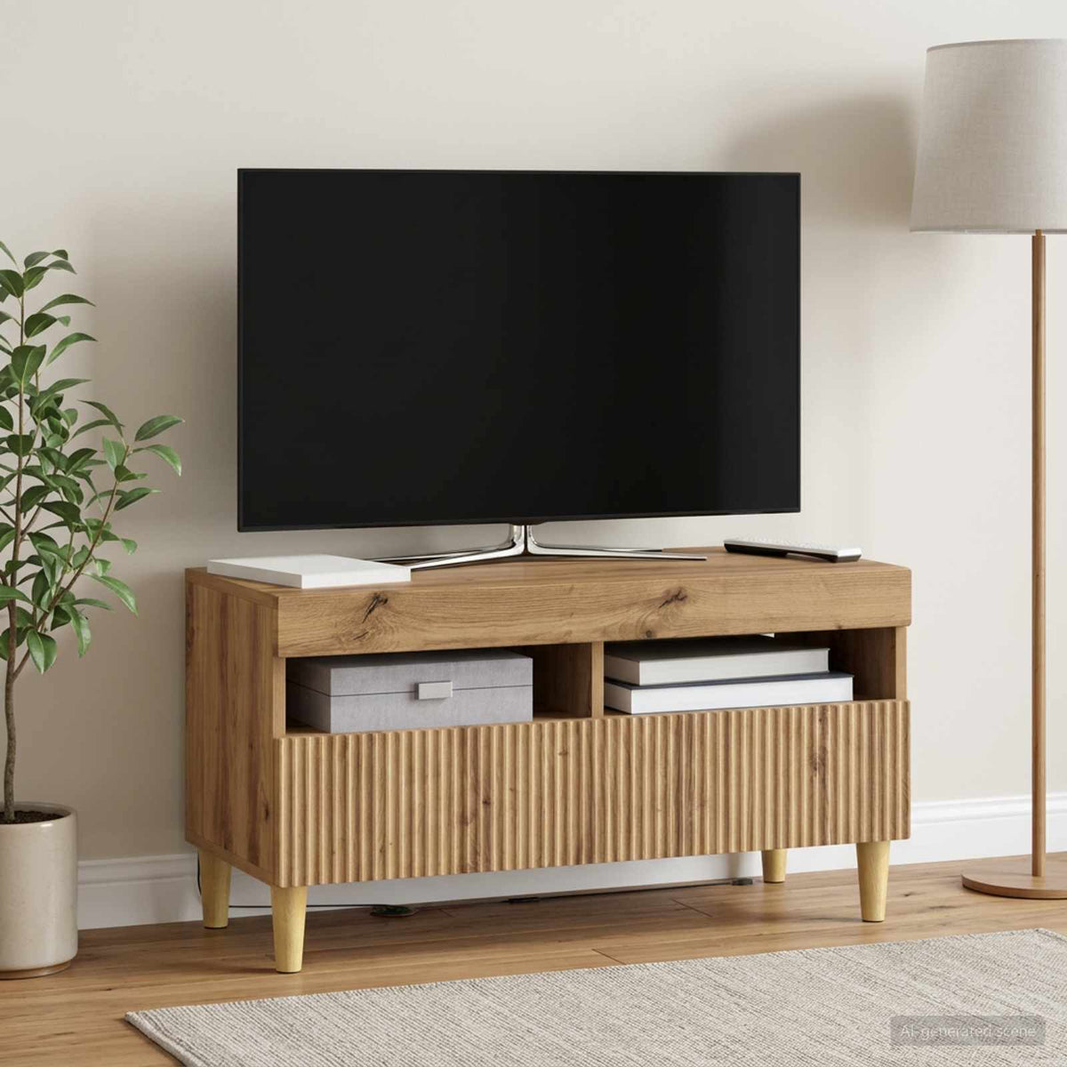 LED-TV-Schrank Artisan-Eiche Holzwerkstoff