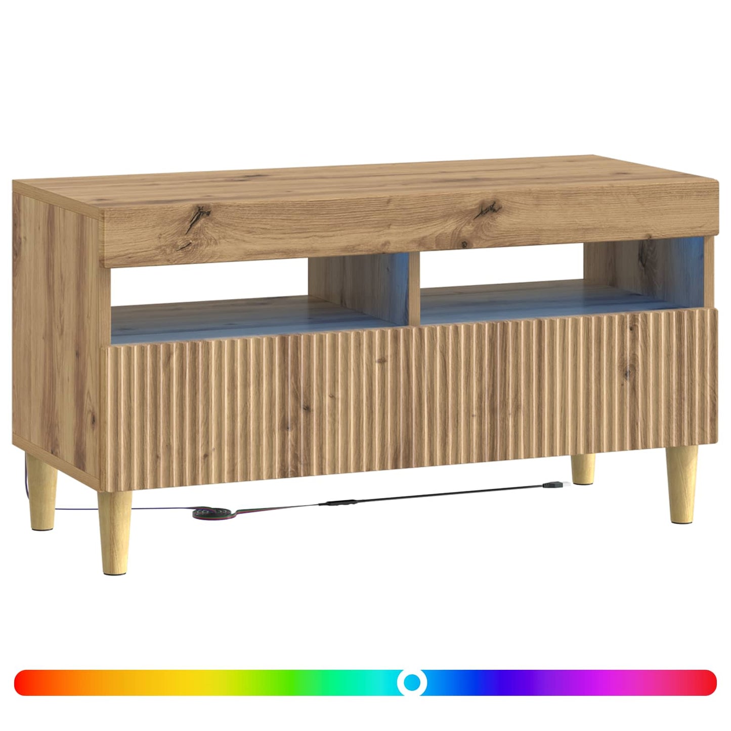 LED-TV-Schrank Artisan-Eiche Holzwerkstoff