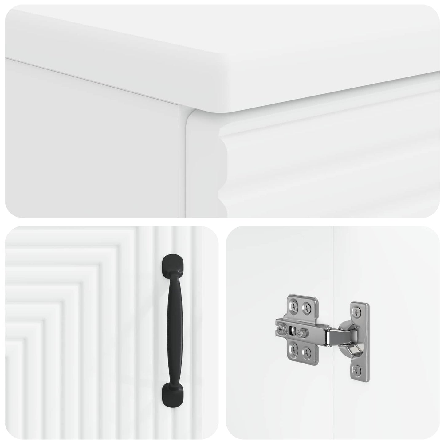 Waschbeckenschrank HAARLEM Weiß 59,5 x 31,5 x 59 cm