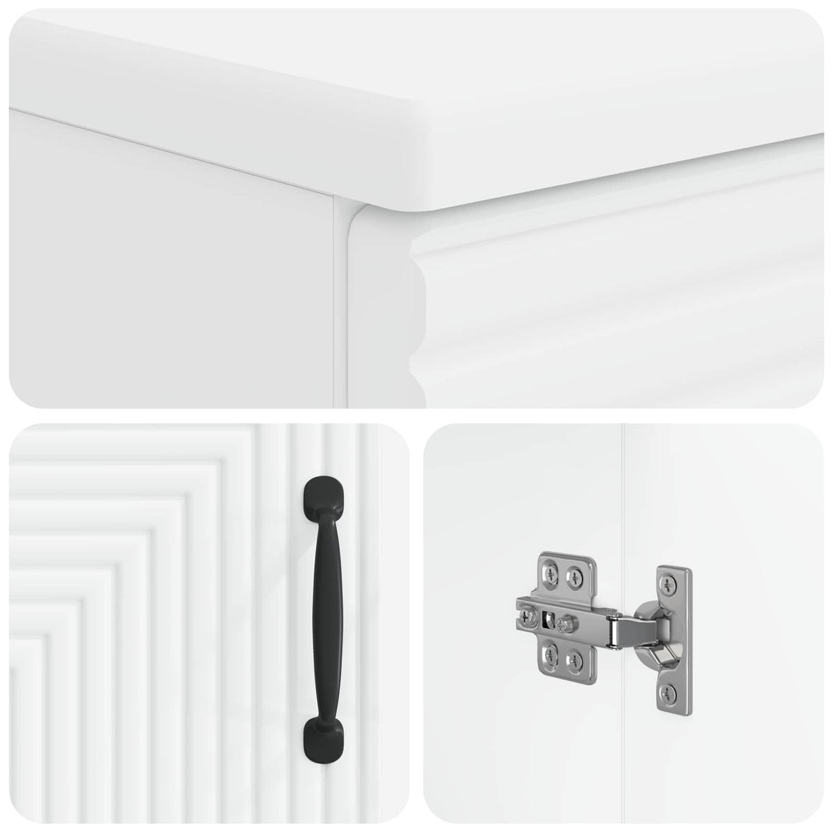 Waschbeckenschrank HAARLEM Weiß 59,5 x 31,5 x 59 cm