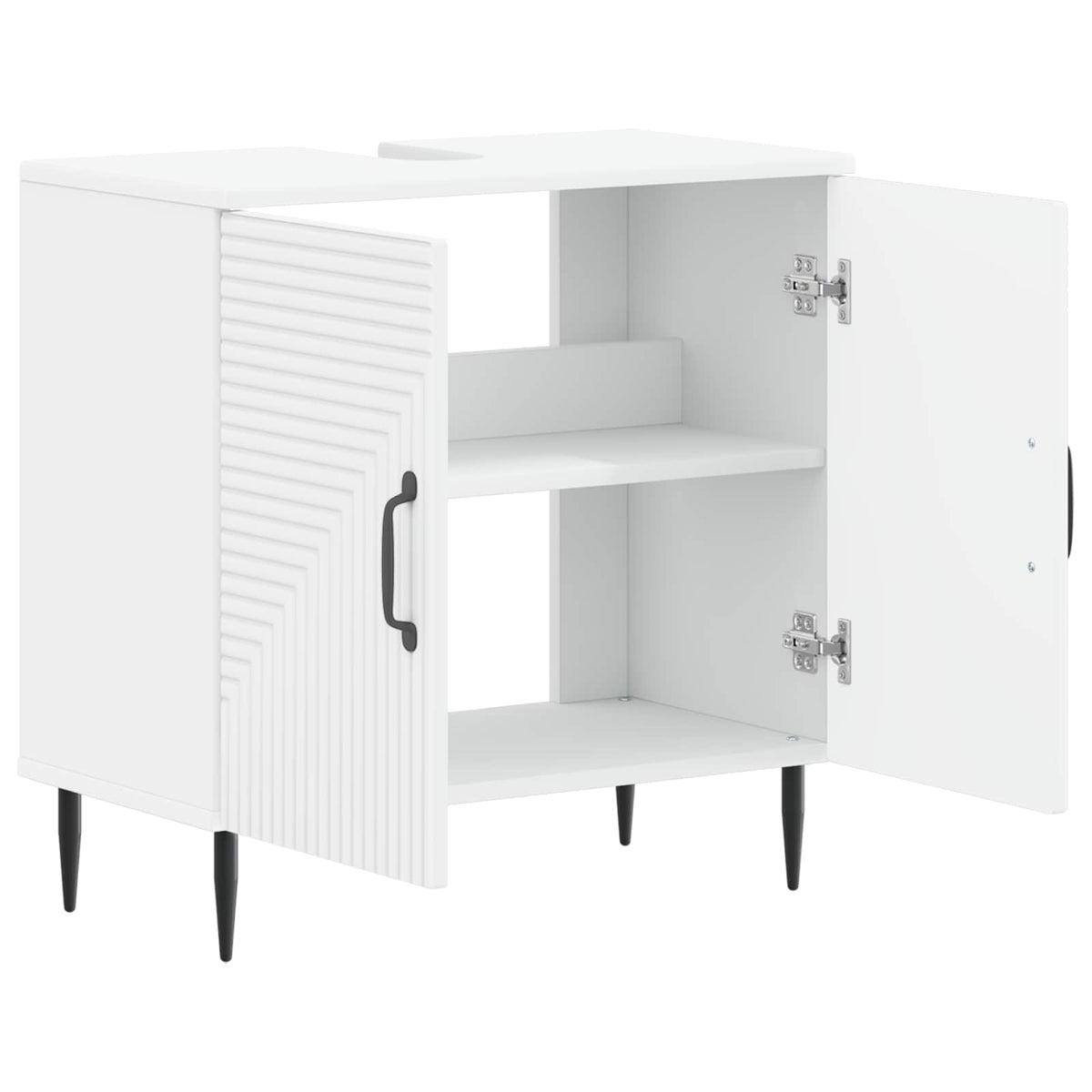 Waschbeckenschrank HAARLEM Weiß 59,5 x 31,5 x 59 cm