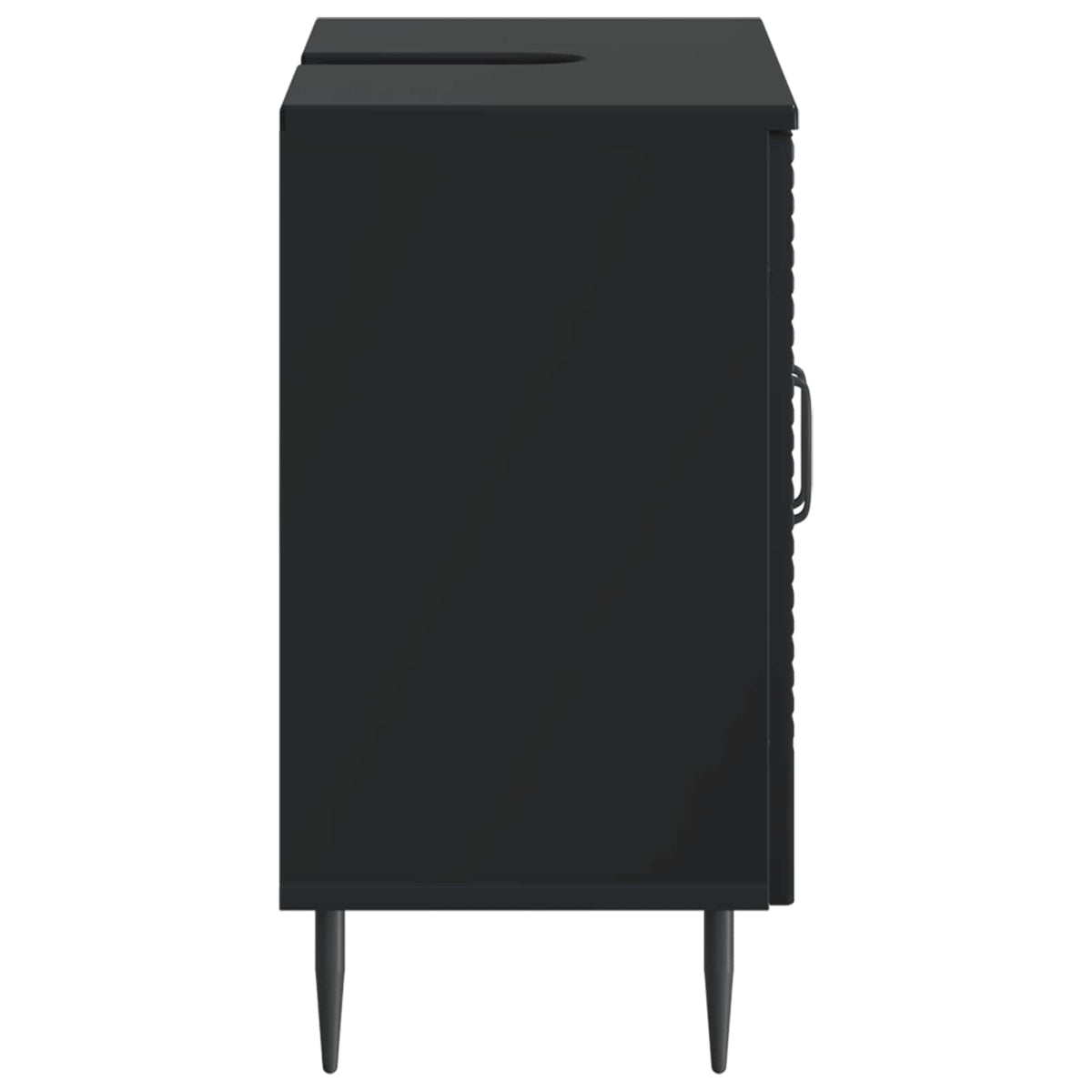 Waschbeckenschrank HAARLEM Schwarz 59,5 x 31,5 x 59 cm