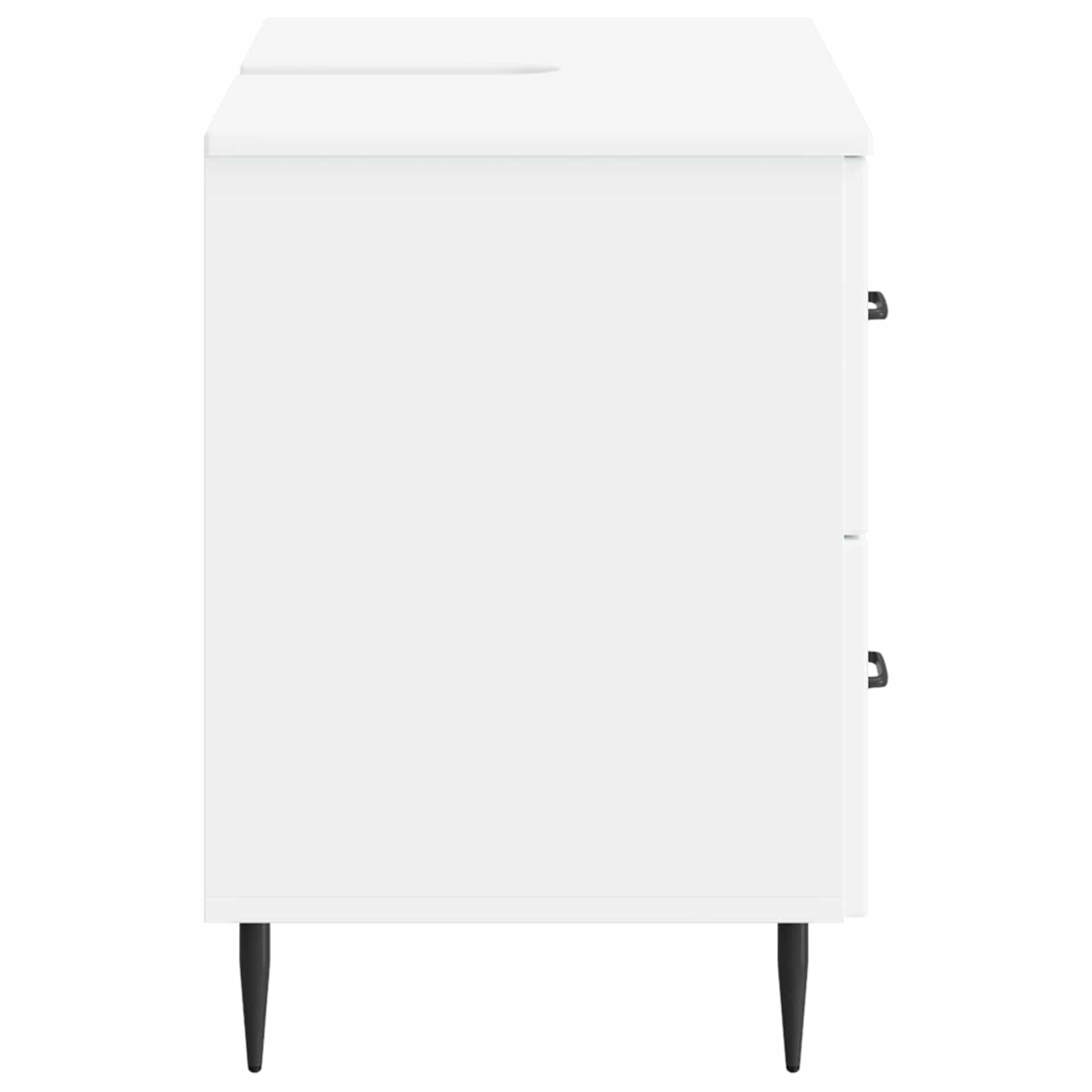 Waschbeckenschrank HAARLEM Weiß 82 x 41 x 58,5 cm Holzwerkstoff