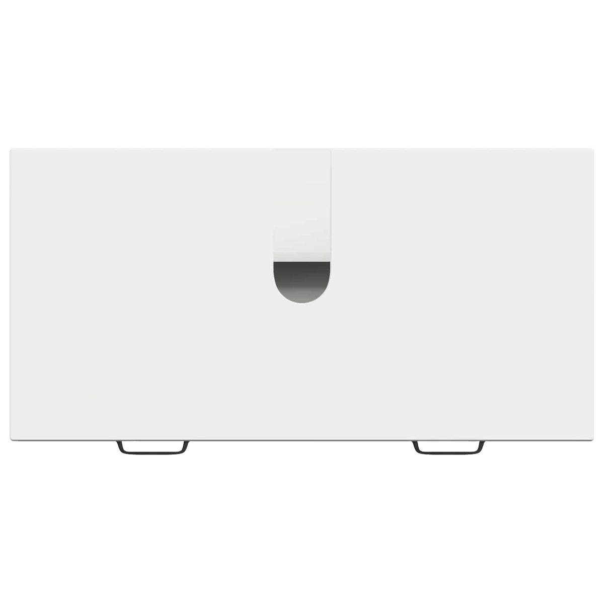 Waschbeckenschrank HAARLEM Weiß 82 x 41 x 58,5 cm Holzwerkstoff
