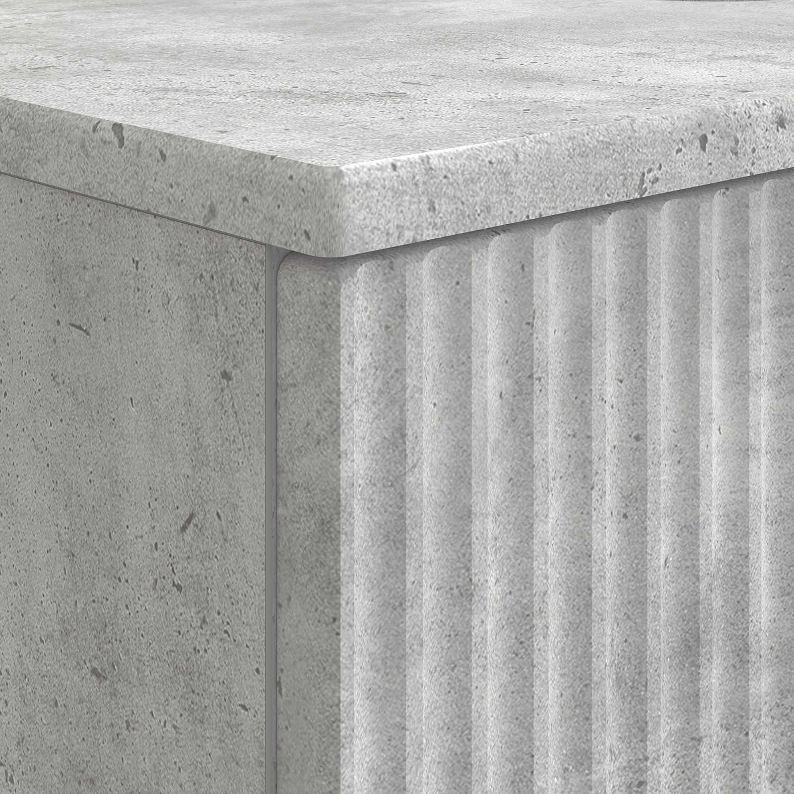 Waschbeckenschrank HAARLEM Betongrau 82 x 41 x 58,5 cm