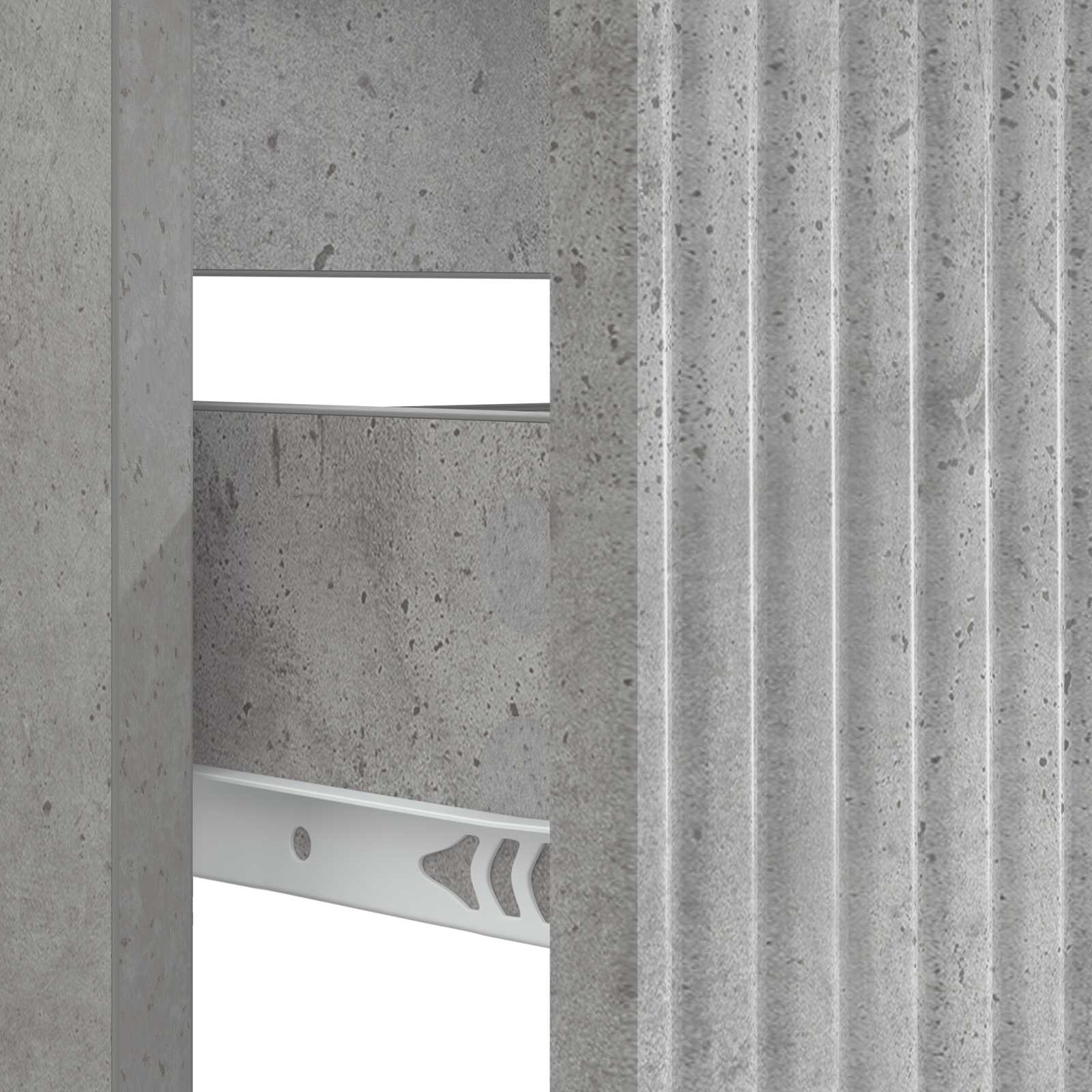Waschbeckenschrank HAARLEM Betongrau 82 x 41 x 58,5 cm