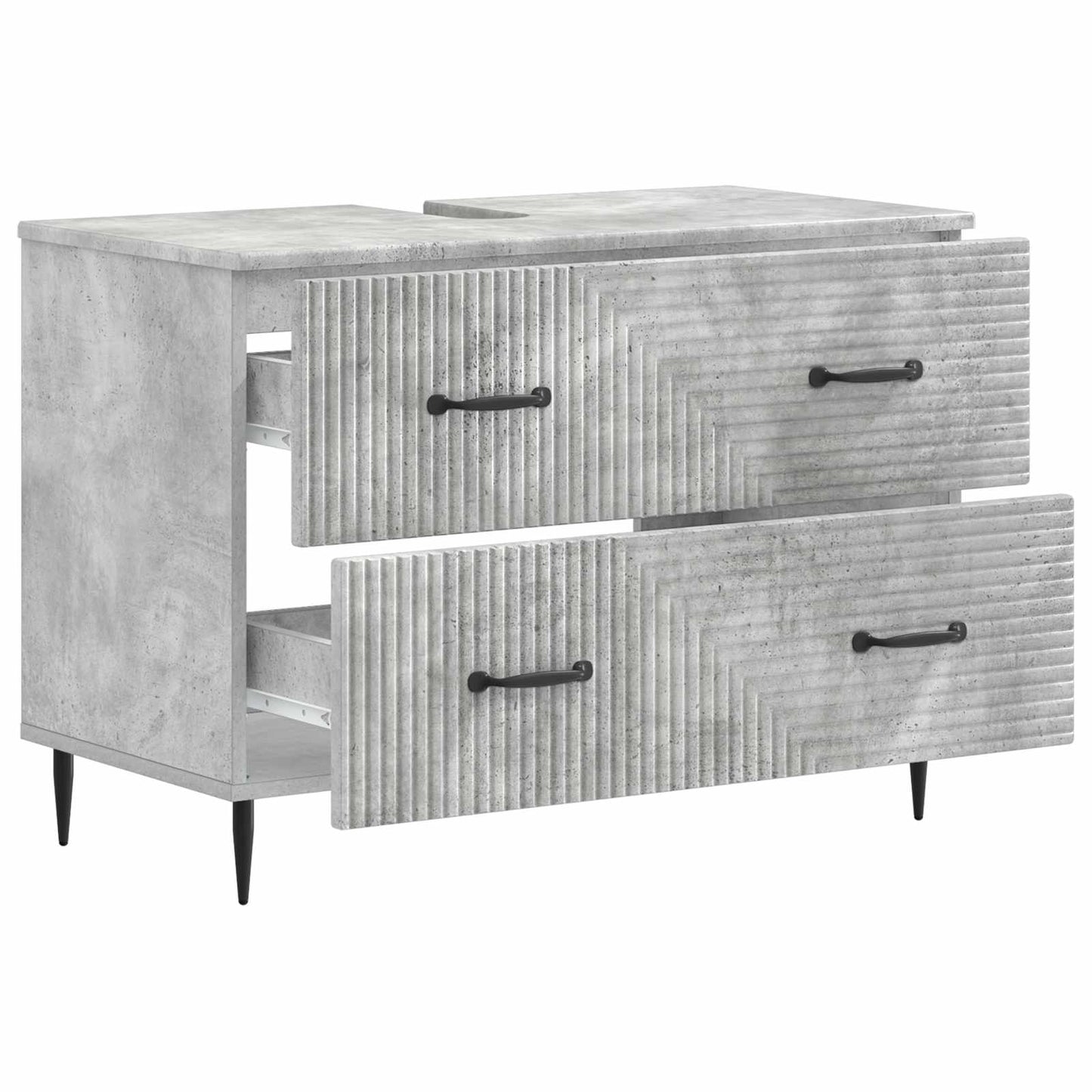 Waschbeckenschrank HAARLEM Betongrau 82 x 41 x 58,5 cm