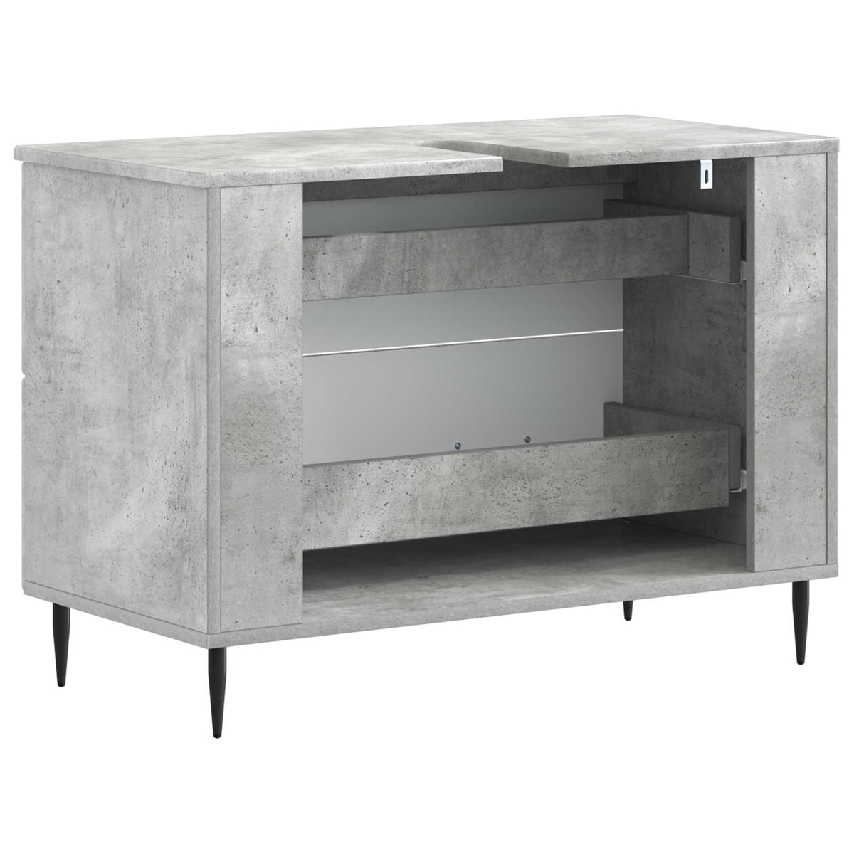 Waschbeckenschrank HAARLEM Betongrau 82 x 41 x 58,5 cm