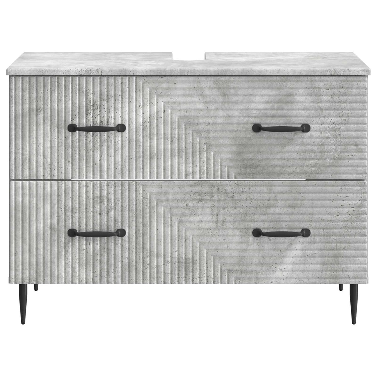 Waschbeckenschrank HAARLEM Betongrau 82 x 41 x 58,5 cm