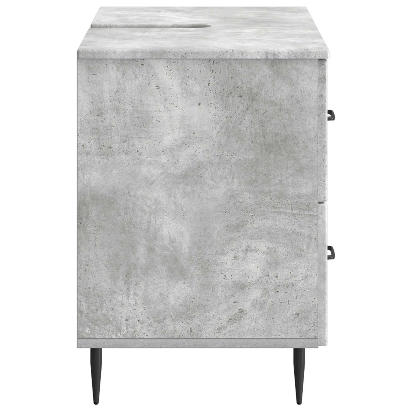 Waschbeckenschrank HAARLEM Betongrau 82 x 41 x 58,5 cm