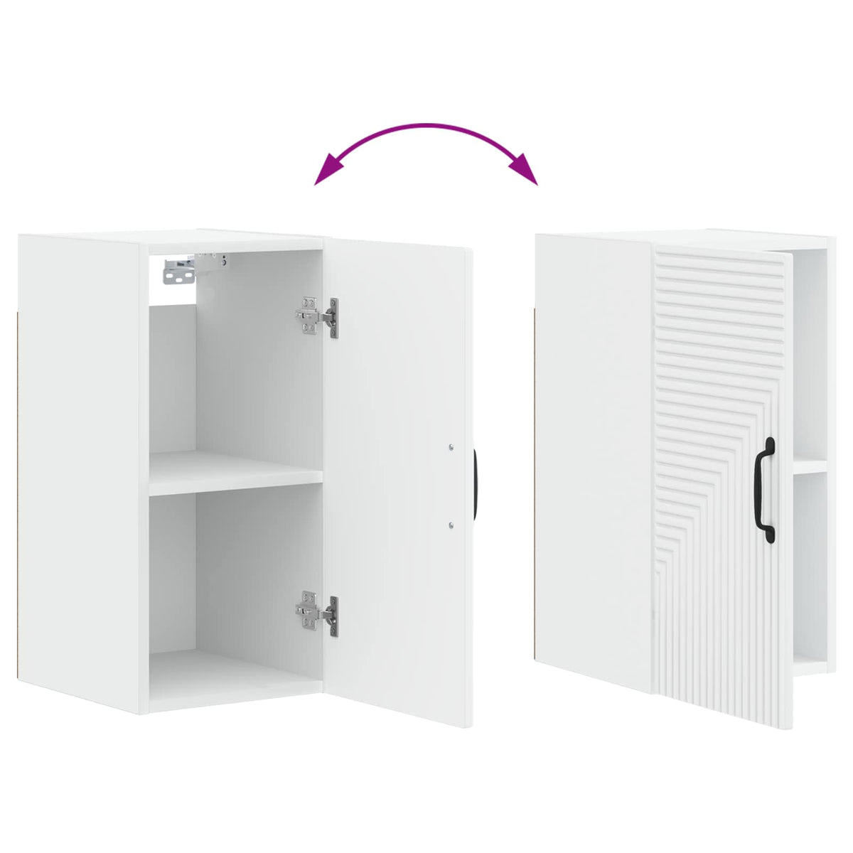 Badezimmer-Wandschrank HAARLEM Weiß 30 x 31 x 59 cm