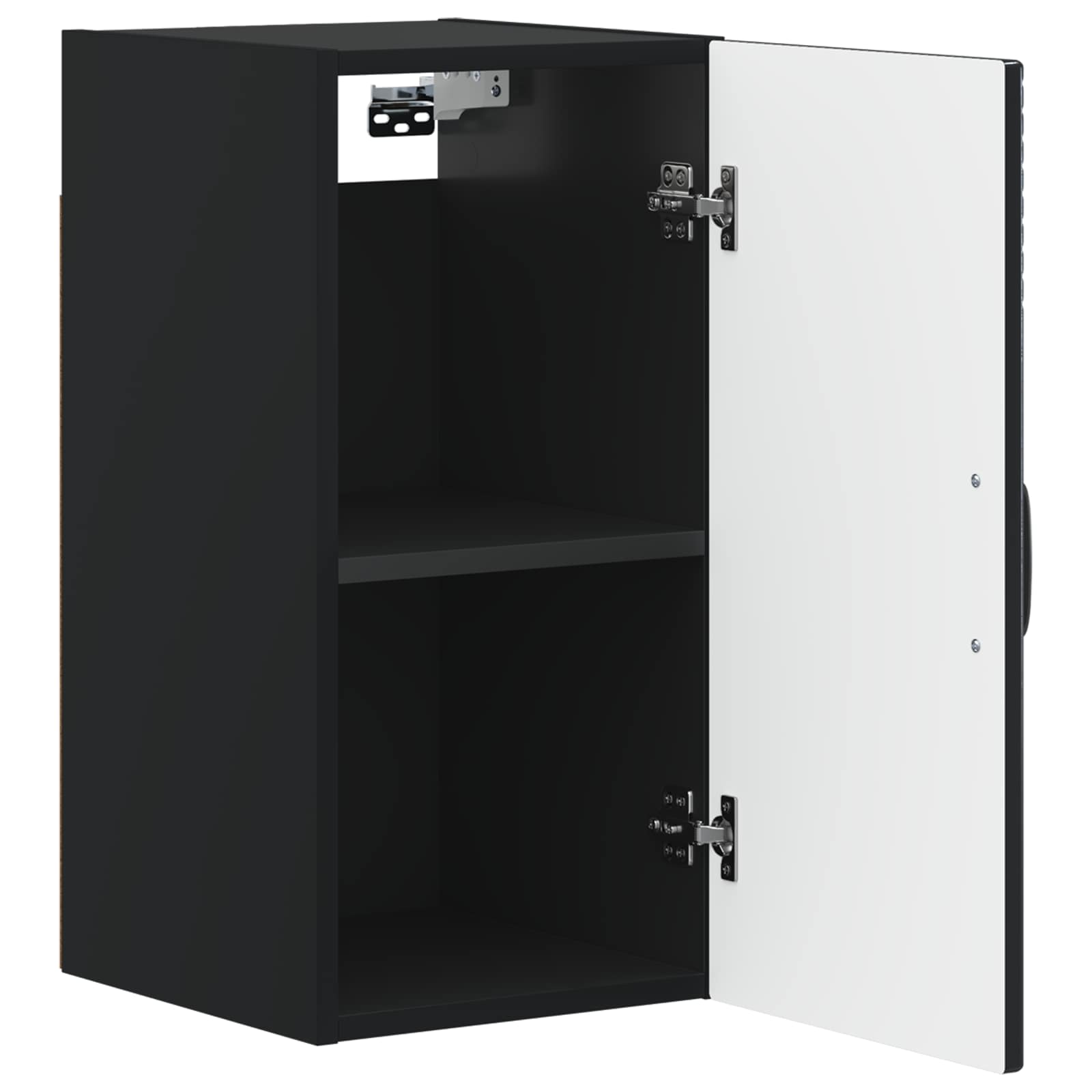 Badezimmer-Wandschrank HAARLEM Schwarz 30 x 31 x 59 cm