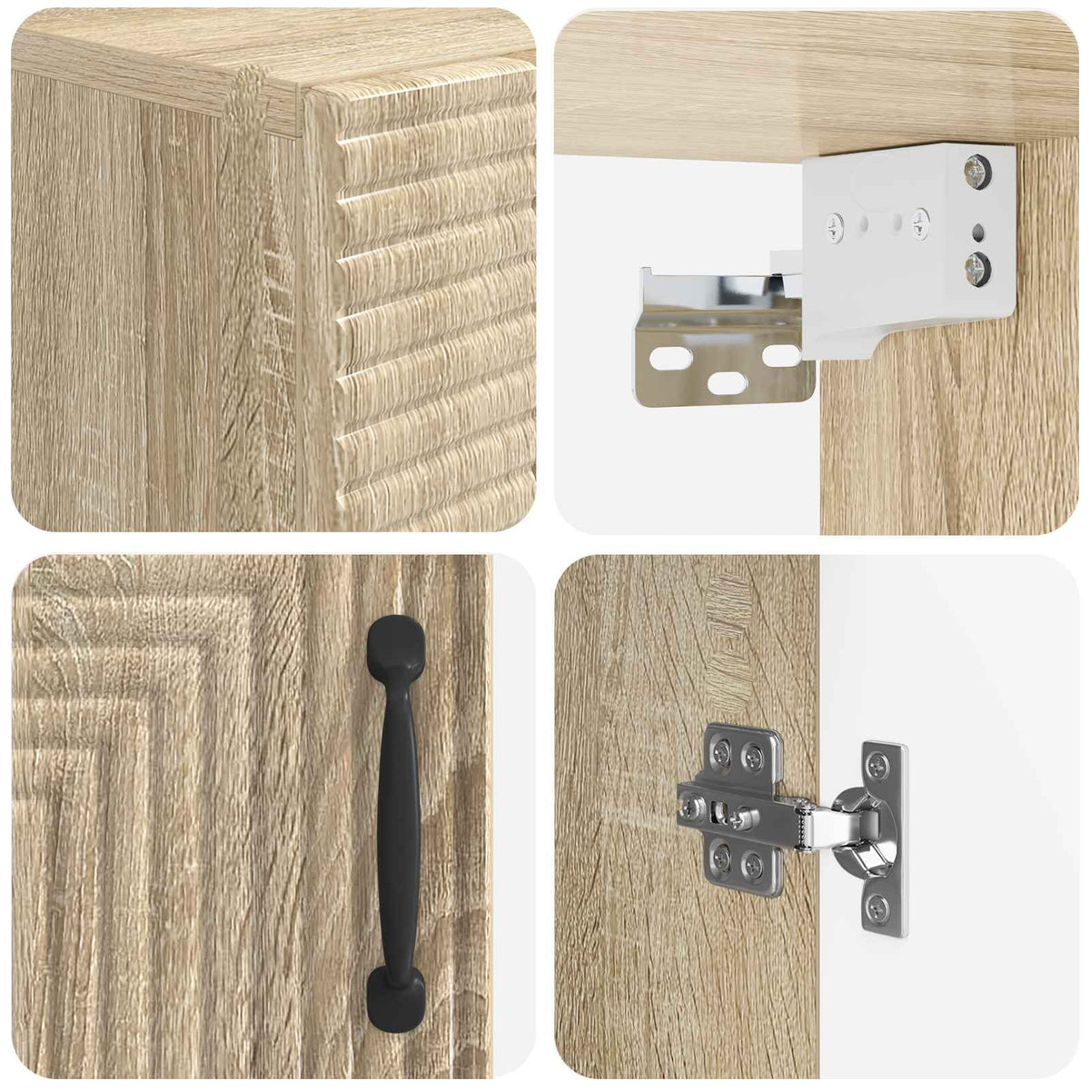 Badezimmer-Wandschrank HAARLEM Sonoma-Eiche 30 x 31 x 59 cm
