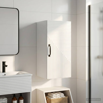 Badezimmer-Wandschrank HAARLEM Hochglanz Weiß 30 x 31 x 59 cm