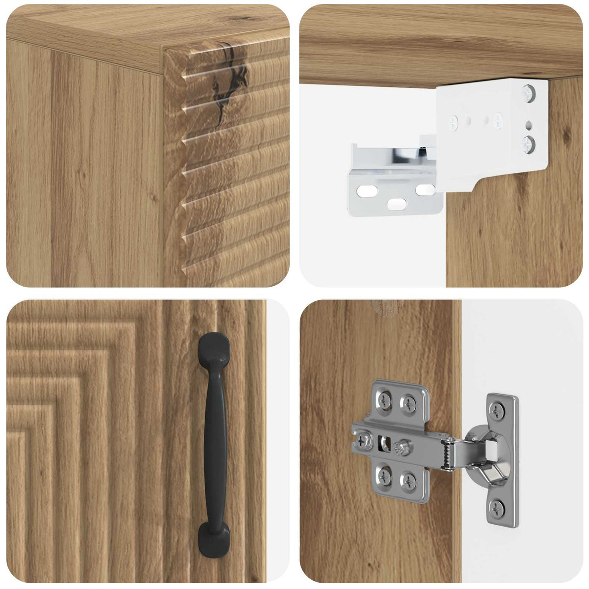 Badezimmer-Wandschrank HAARLEM Artisan-Eiche 30 x 31 x 59 cm
