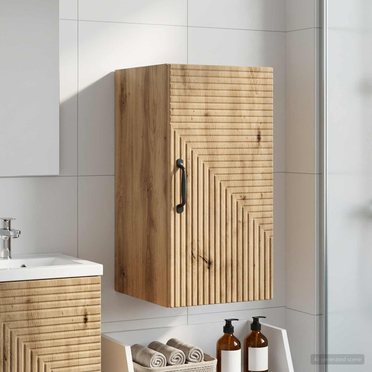Badezimmer-Wandschrank HAARLEM Artisan-Eiche 30 x 31 x 59 cm