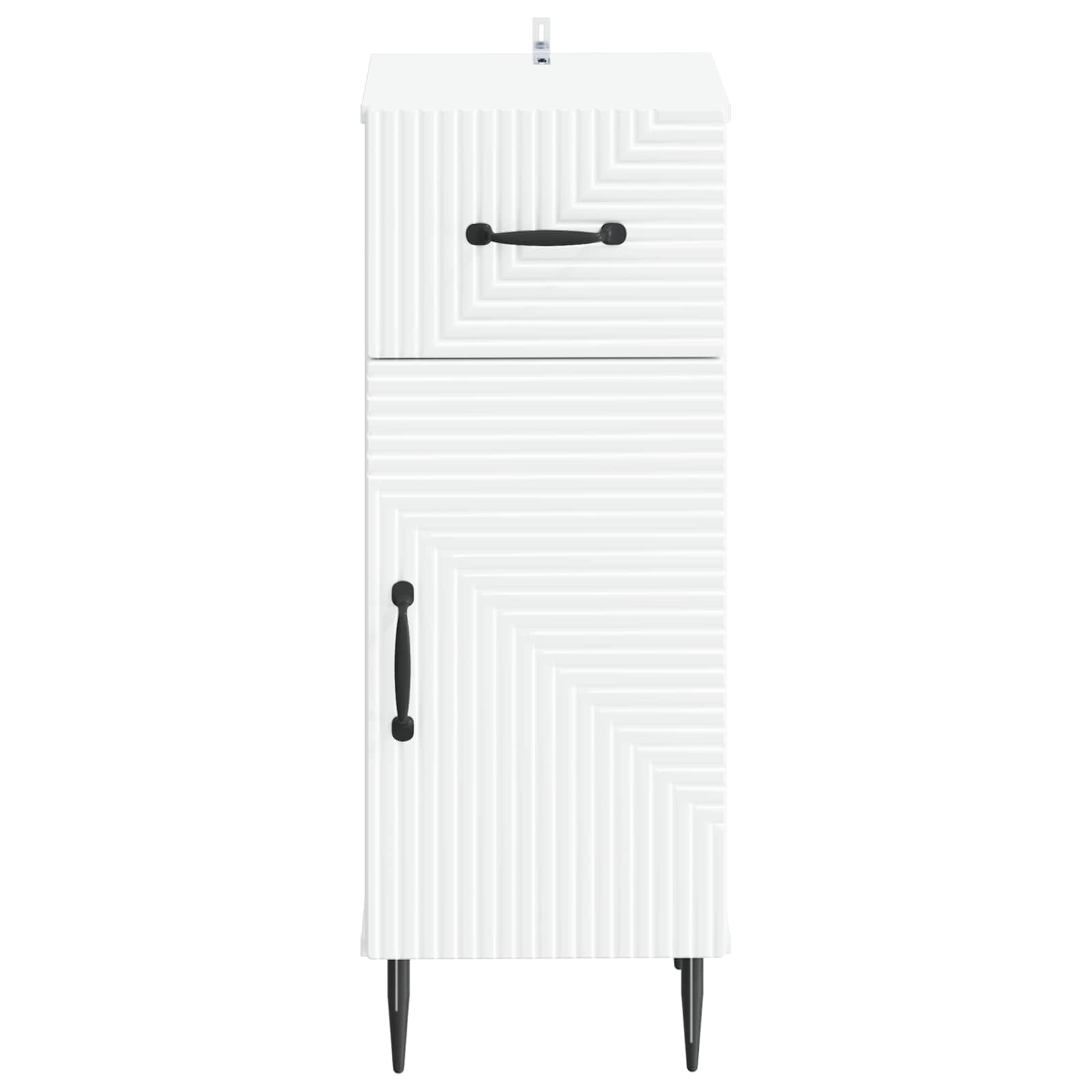 Badezimmer Aufbewahrungsschrank HAARLEM Weiß 30 x 31 x 80 cm