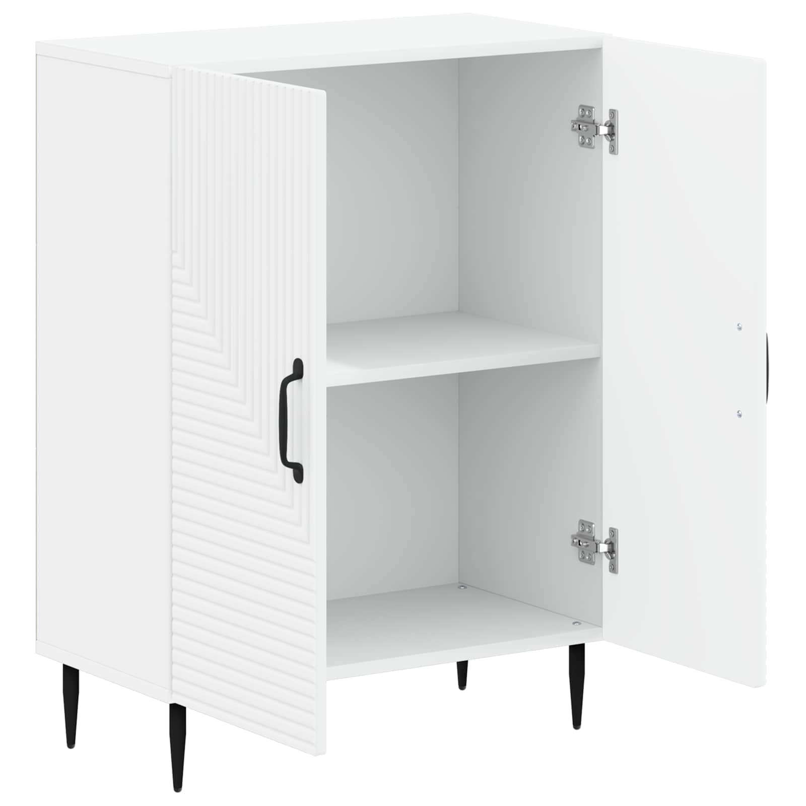 Badezimmer Aufbewahrungsschrank HAARLEM Weiß 59,5 x 31 x 80 cm