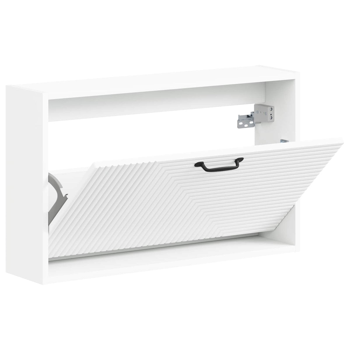 Wandmontierter Schuhschrank HAARLEM 71 x 17 x 43 cm Weiß