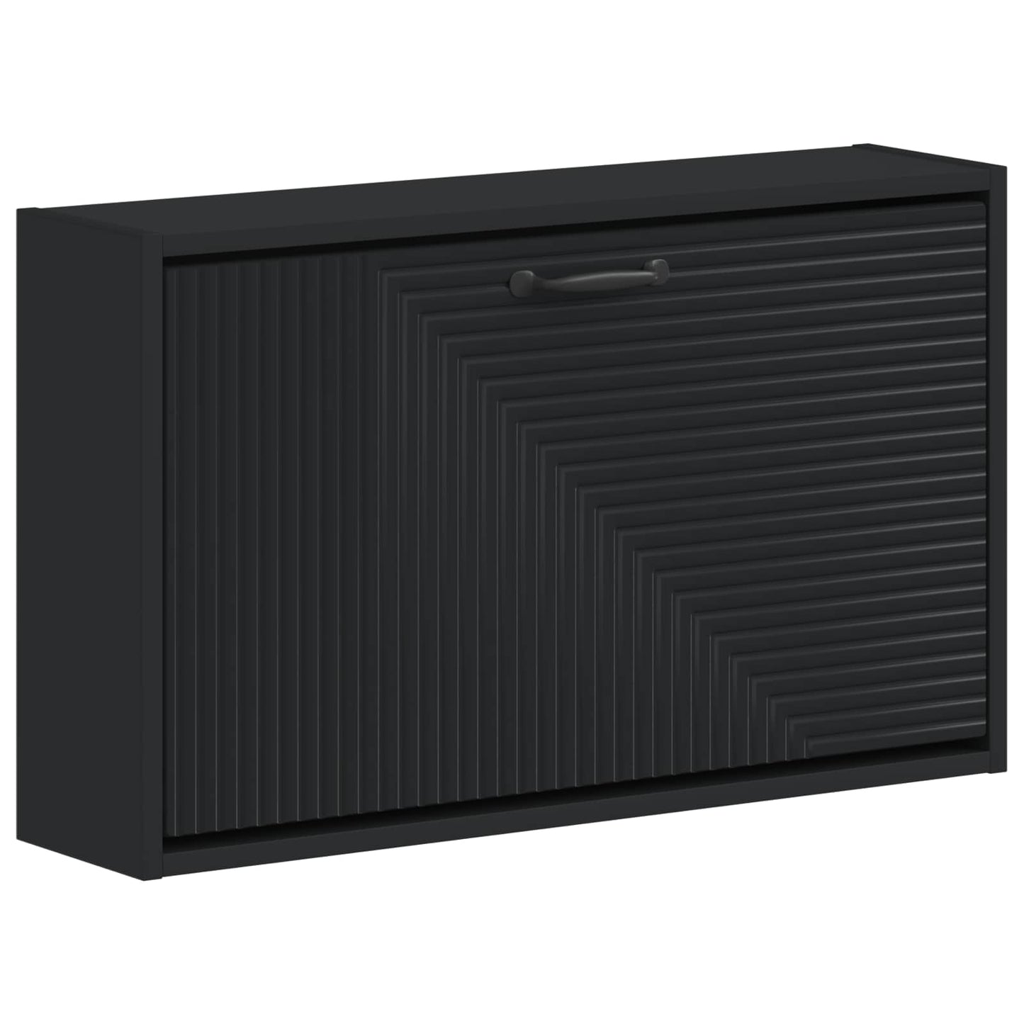 Wandmontierter Schuhschrank HAARLEM 71 x 17 x 43 cm Schwarz