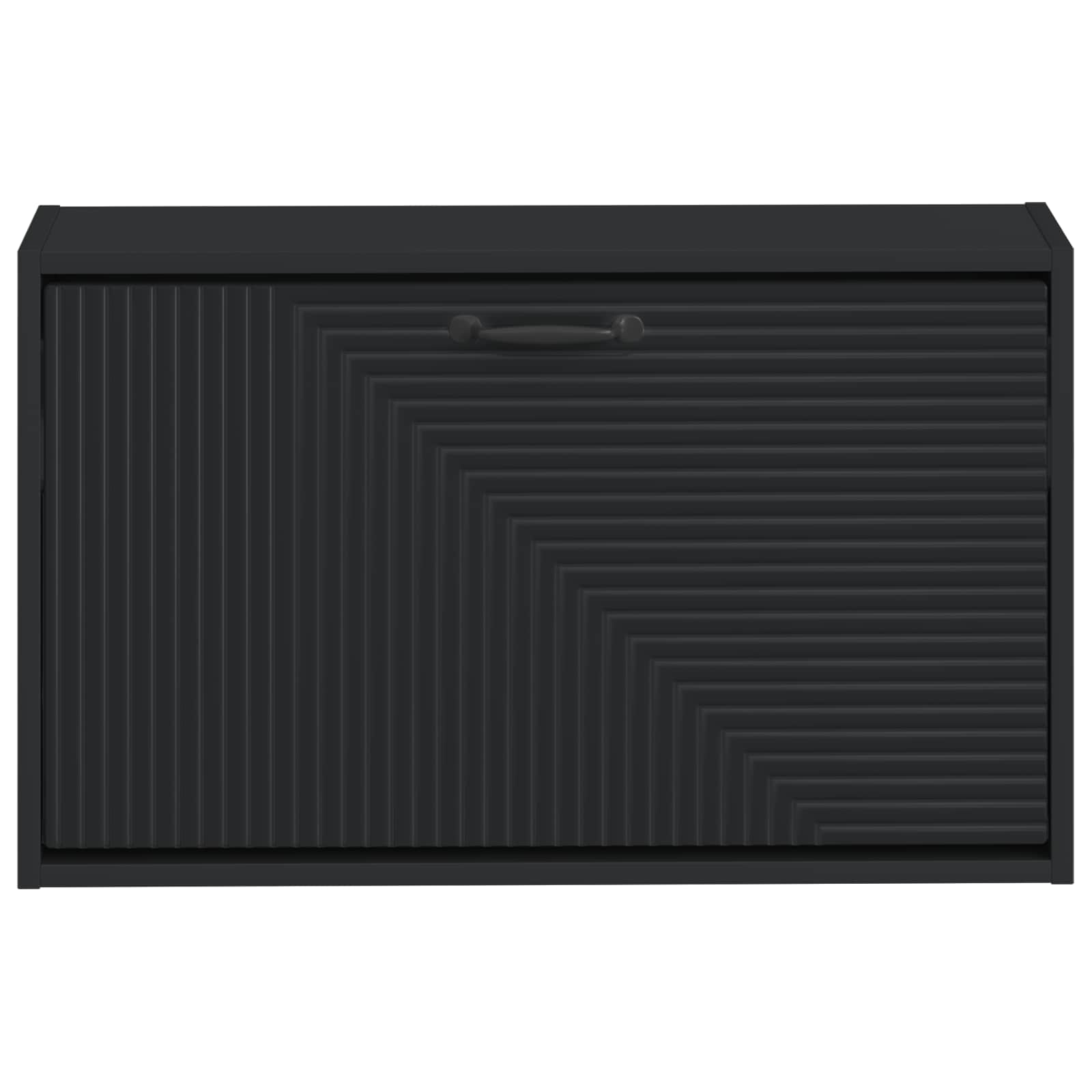 Wandmontierter Schuhschrank HAARLEM 71 x 17 x 43 cm Schwarz