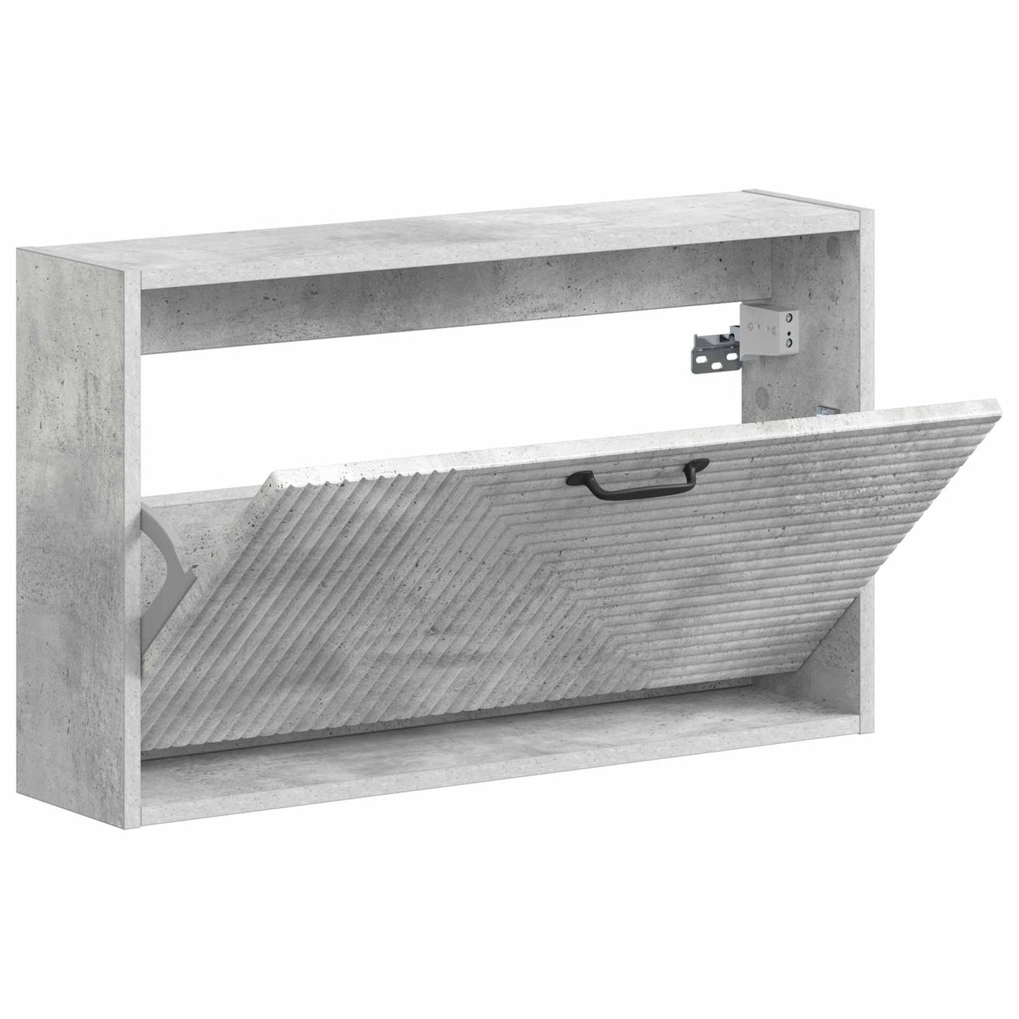 Wandmontierter Schuhschrank HAARLEM 71 x 17 x 43 cm Betongrau
