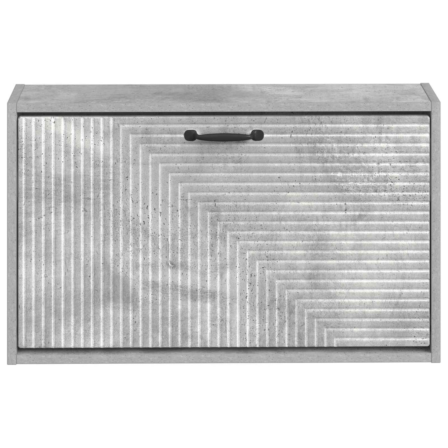 Wandmontierter Schuhschrank HAARLEM 71 x 17 x 43 cm Betongrau