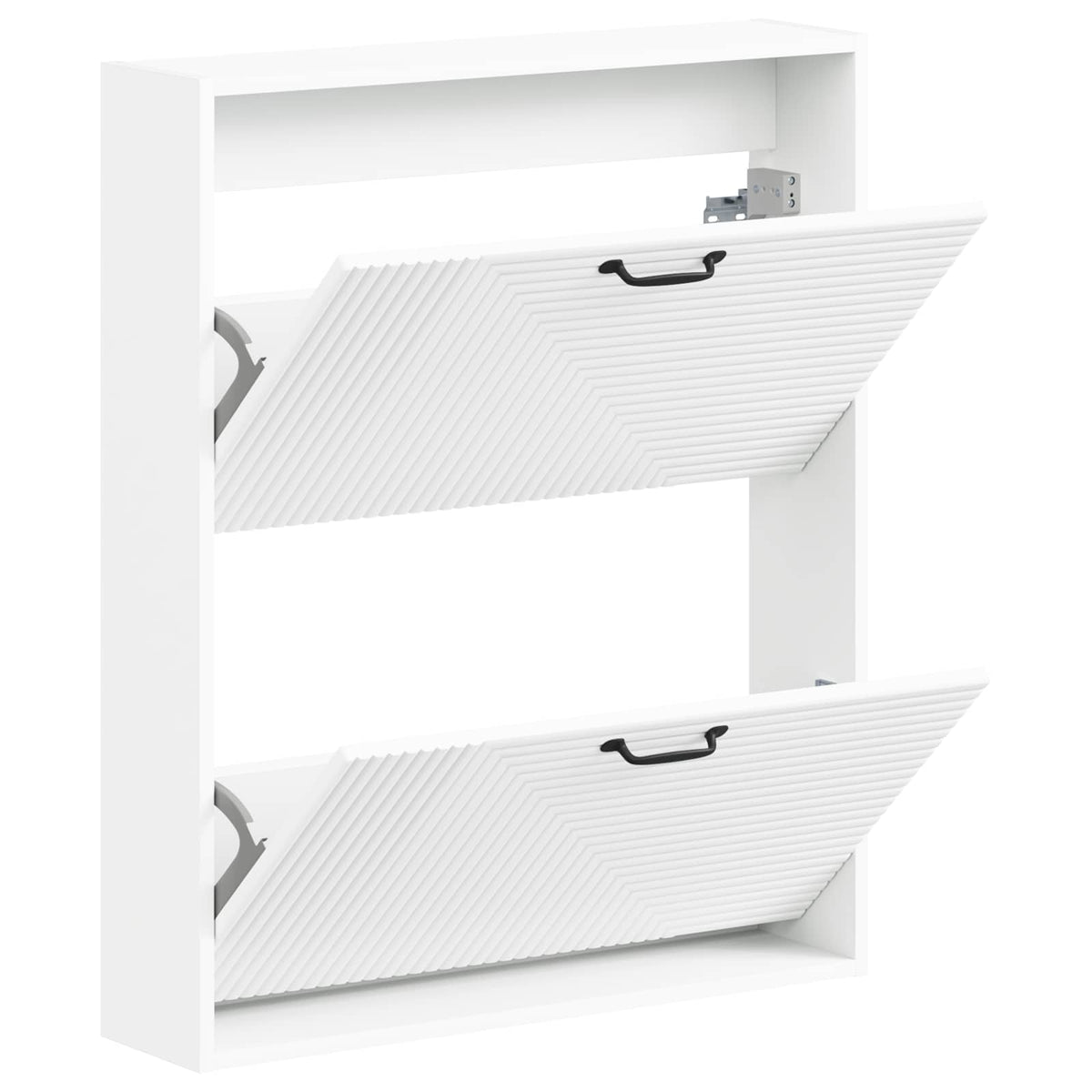 Wandmontierter Schuhschrank HAARLEM 71 x 17 x 86 cm Weiß