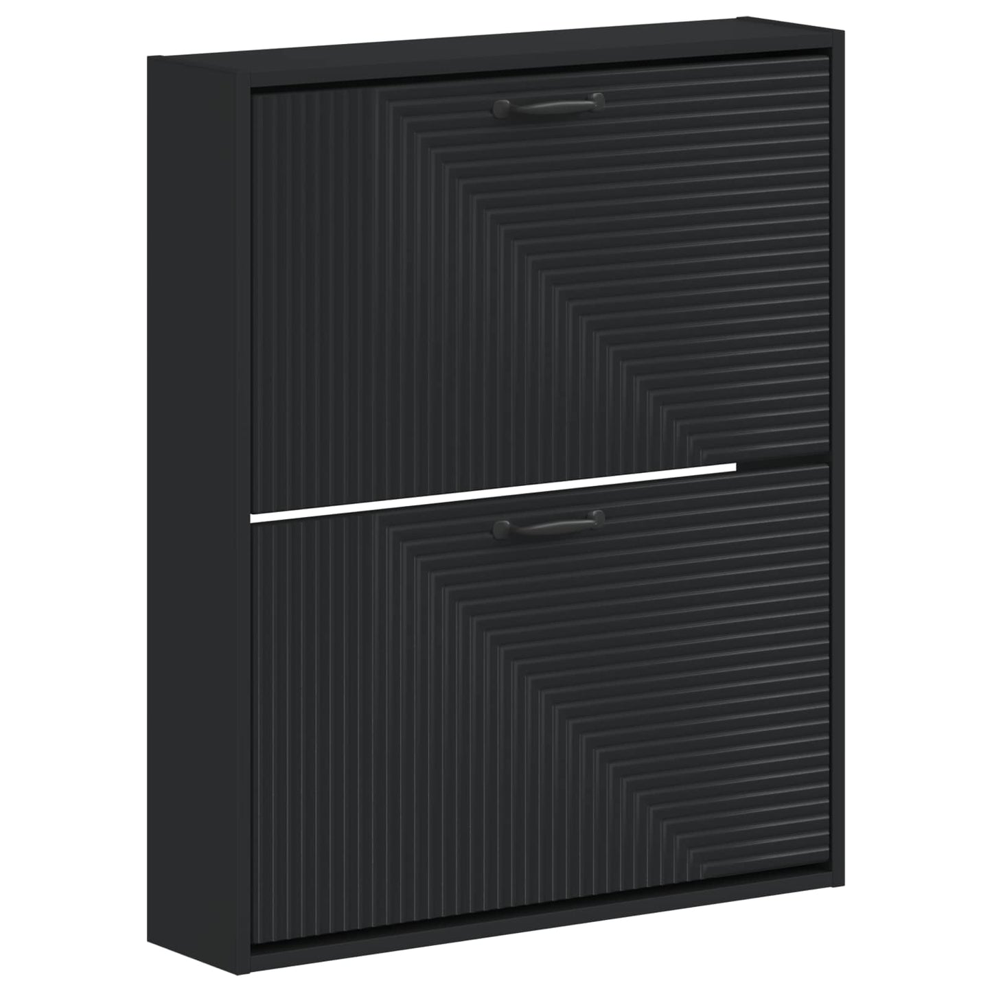 Wandmontierter Schuhschrank HAARLEM 71 x 17 x 86 cm Schwarz