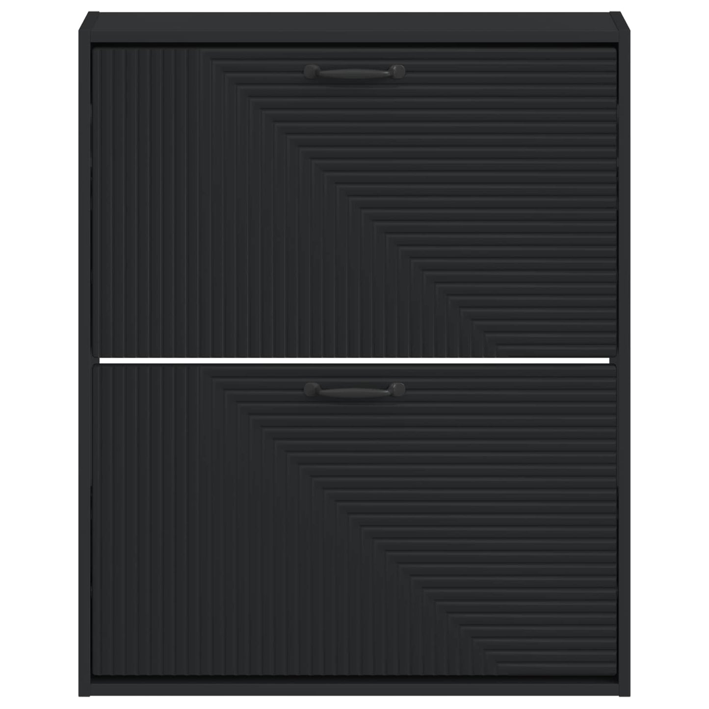 Wandmontierter Schuhschrank HAARLEM 71 x 17 x 86 cm Schwarz