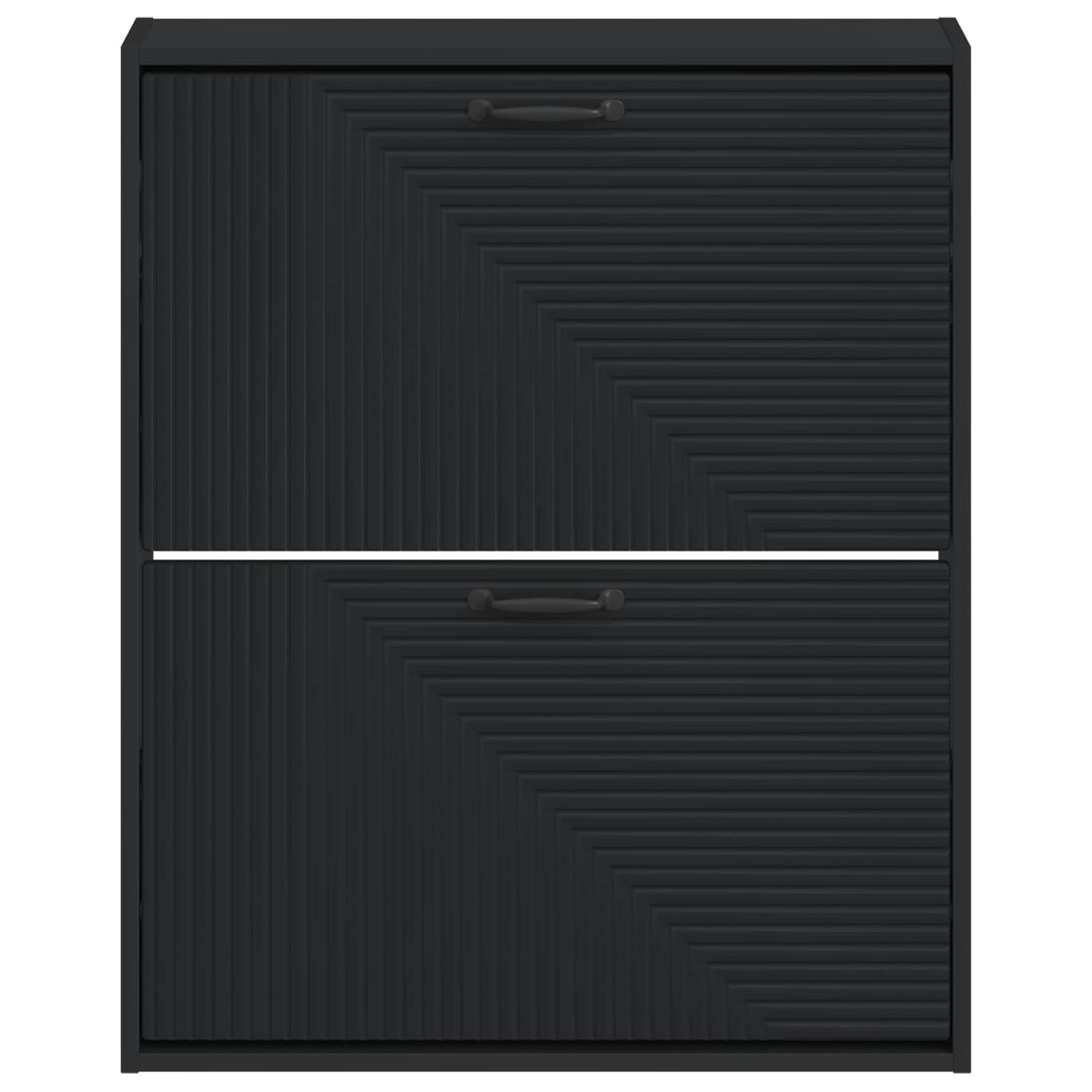 Wandmontierter Schuhschrank HAARLEM 71 x 17 x 86 cm Schwarz