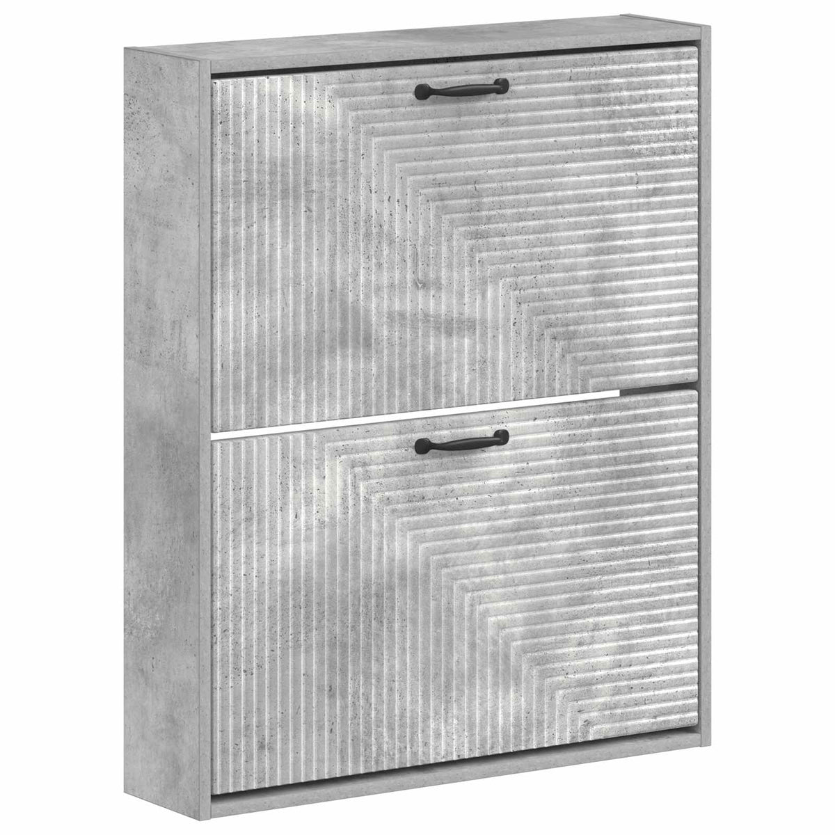 Wandmontierter Schuhschrank HAARLEM 71 x 17 x 86 cm Betongrau