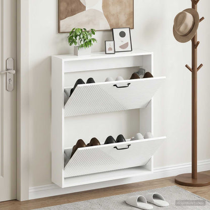 Wandmontierter Schuhschrank HAARLEM 71 x 17 x 86 cm