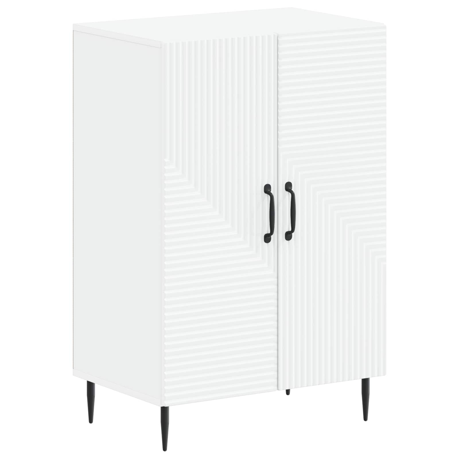 Schuhschrank HAARLEM 59,5 x 39,5 x 89,5 cm Holzwerkstoff Weiß
