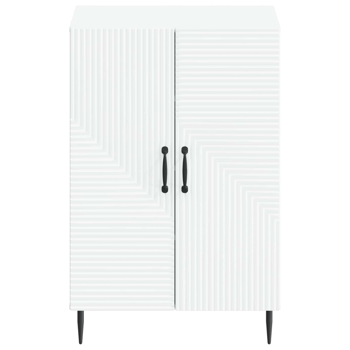 Schuhschrank HAARLEM 59,5 x 39,5 x 89,5 cm Holzwerkstoff Weiß