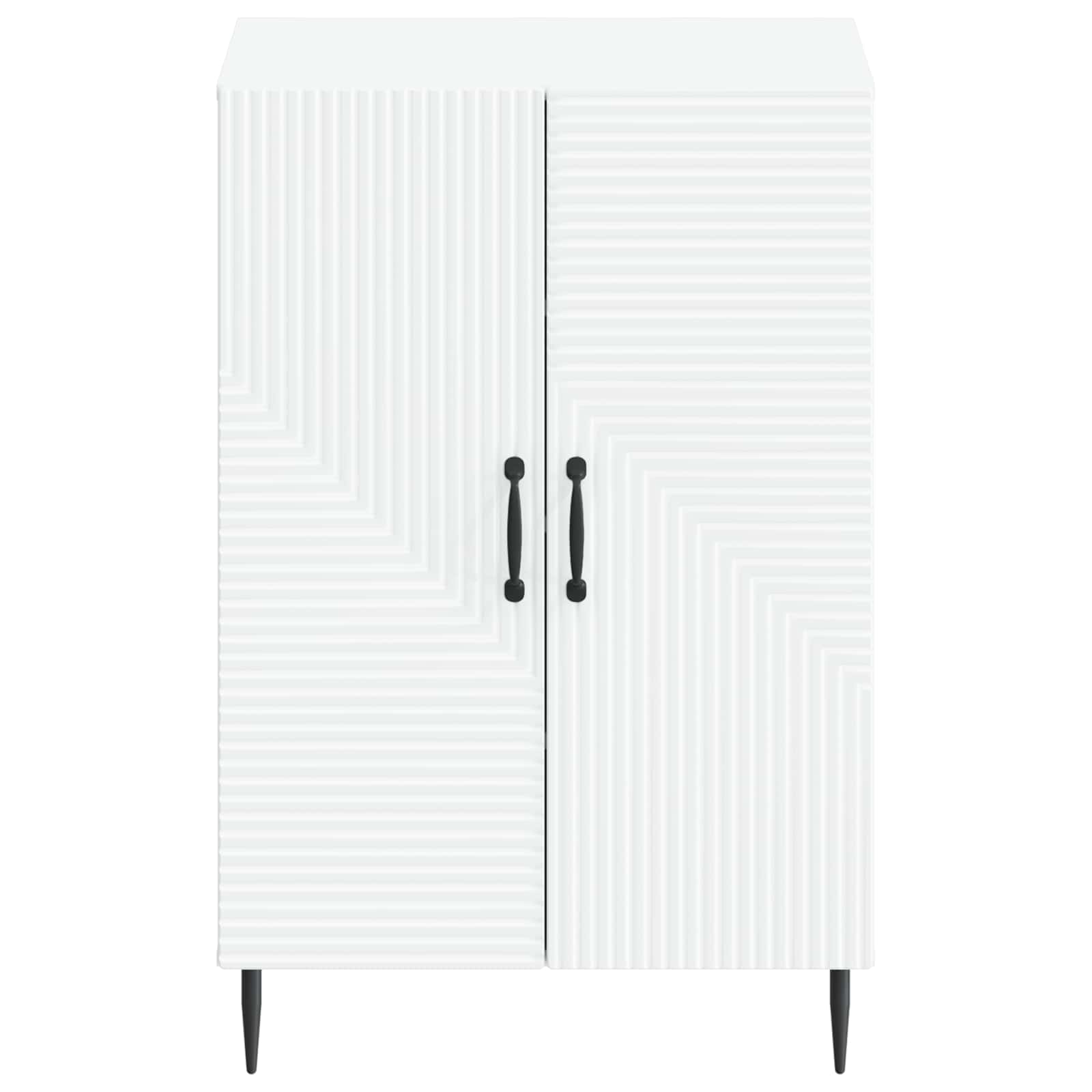 Schuhschrank HAARLEM 59,5 x 39,5 x 89,5 cm Holzwerkstoff Weiß