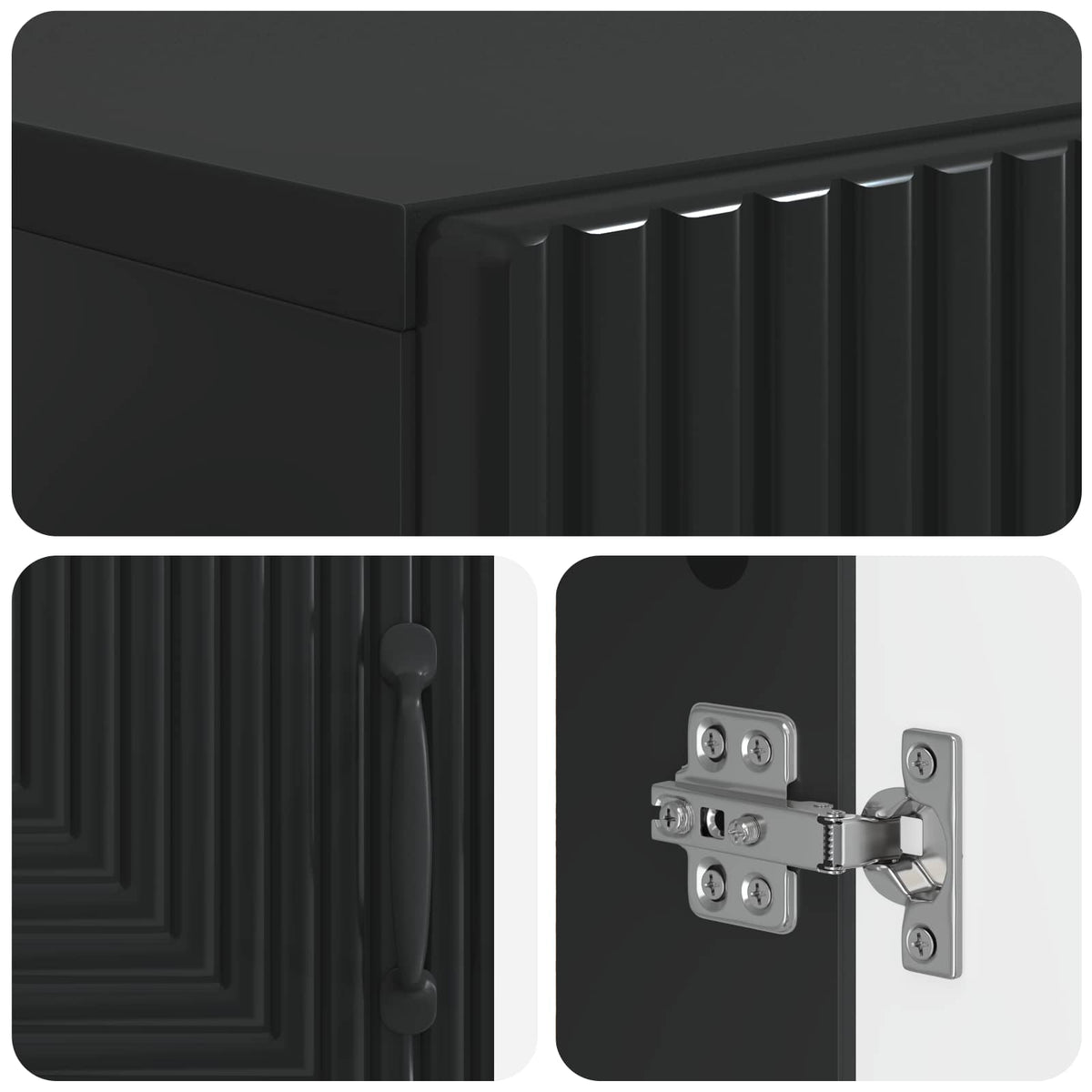 Schuhschrank HAARLEM 59,5 x 39,5 x 89,5 cm Holzwerkstoff