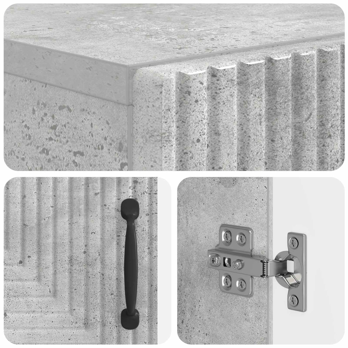 Schuhschrank HAARLEM 59,5 x 39,5 x 89,5 cm Holzwerkstoff