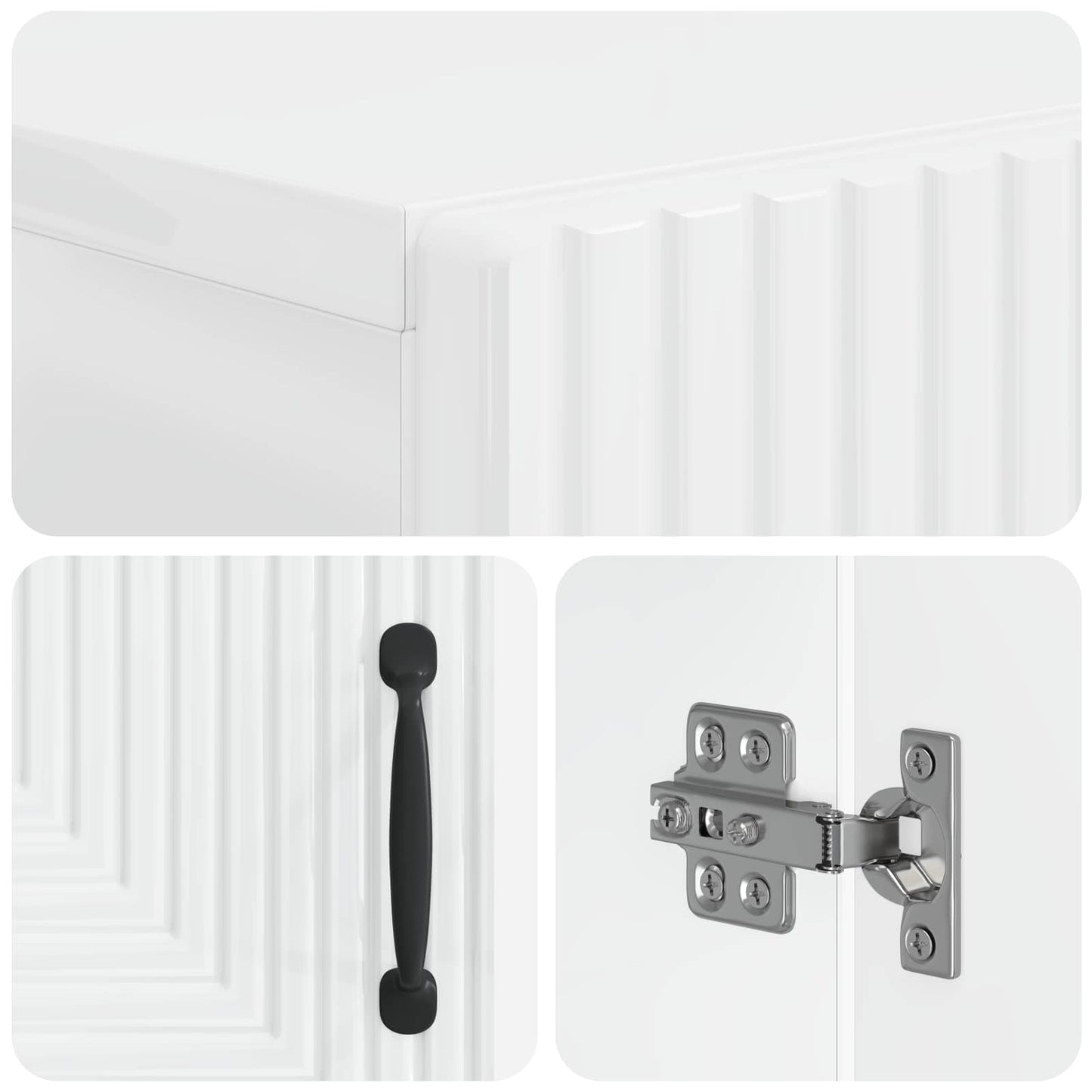 Schuhschrank HAARLEM 59,5 x 39,5 x 89,5 cm Holzwerkstoff