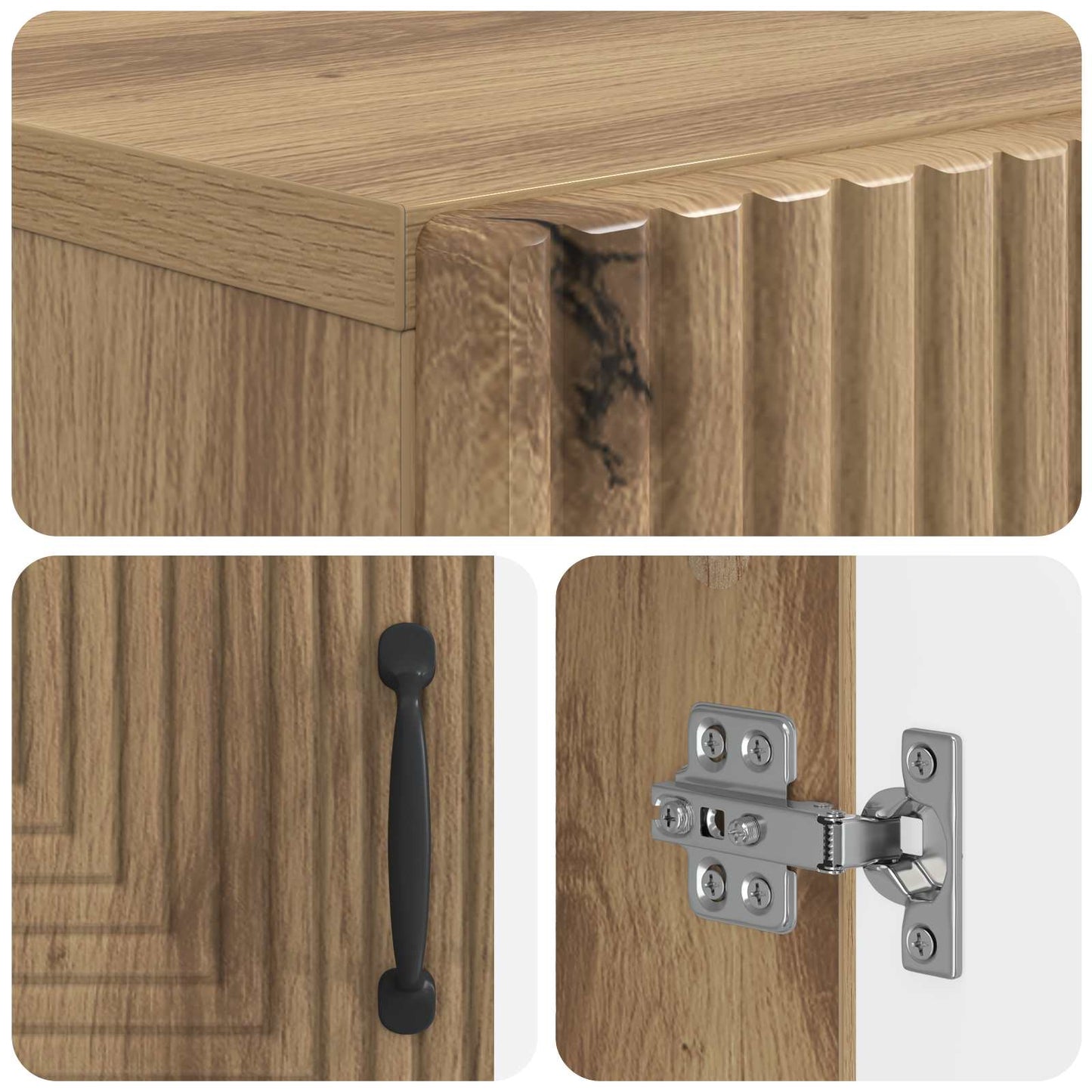 Schuhschrank HAARLEM 59,5 x 39,5 x 89,5 cm Holzwerkstoff