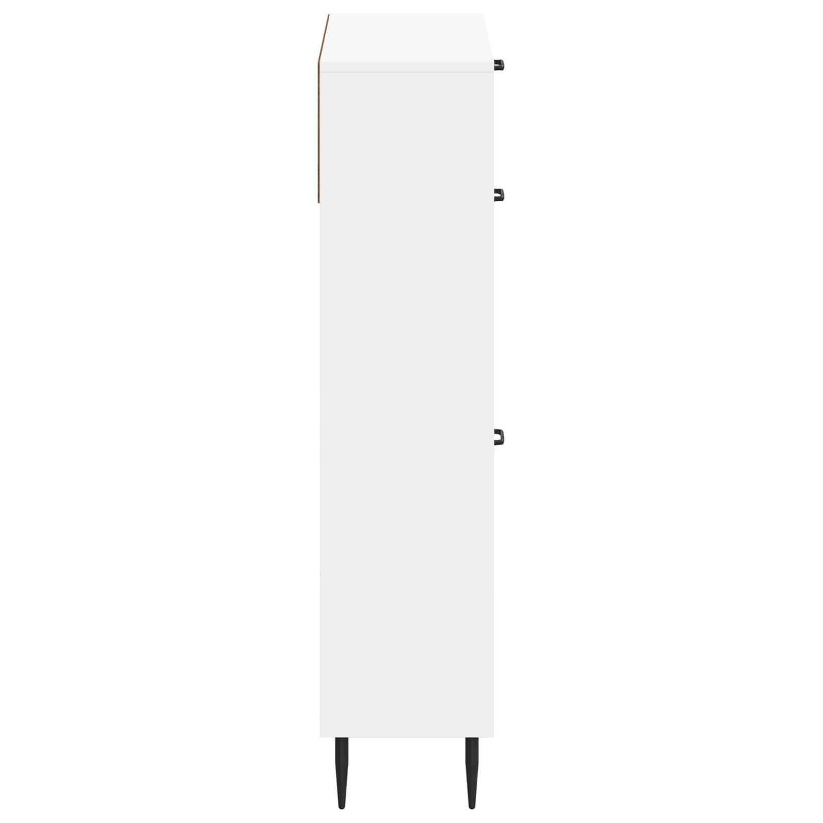 Schuhschrank HAARLEM 78 x 24 x 103 cm Holzwerkstoff Weiß