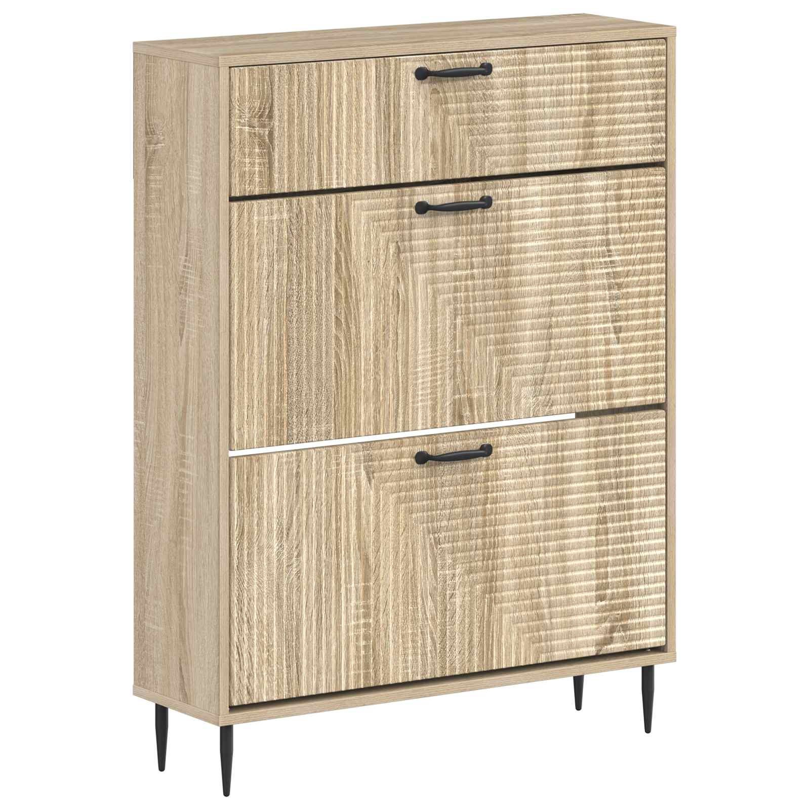 Schuhschrank HAARLEM 78 x 24 x 103 cm Holzwerkstoff