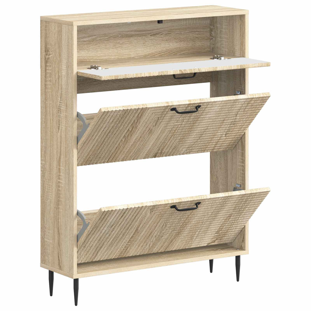 Schuhschrank HAARLEM 78 x 24 x 103 cm Holzwerkstoff